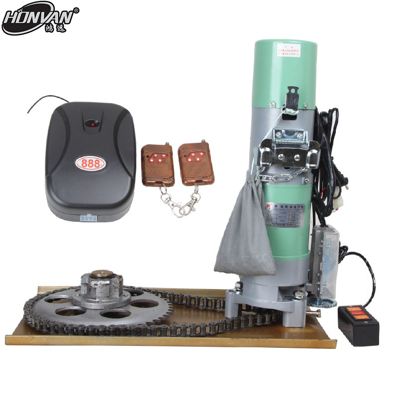 Chain-strip-style roll gate motor coil door machine remote control electric roller door machine pull-gate automatic door machine (full set)