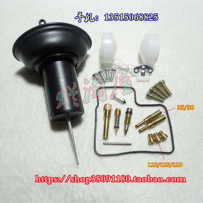 Shadu 400 Shadow NV400CC Carburetor Repair Kit with Plunger Diaphragm Assembly Oil Needle Number 1NY