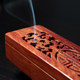 RAJ Indian fragrant rosewood incense box home hollow inlaid shell incense burner horizontal incense burner incense box incense burner