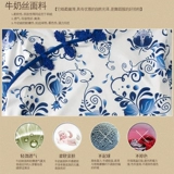 Сине-белый фарфоровый новый стиль этнический стиль квадратный танцевальный танце