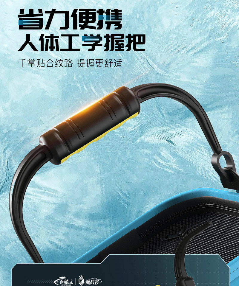товар из китая 新款打水桶钓鱼桶多功能加厚户外可折叠装鱼桶野钓专用小型活鱼桶 Giant fin King