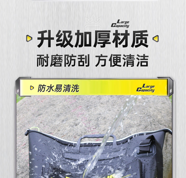 Барсетка, универсальная льняная сумка, водонепроницаемая складная портативная система хранения, увеличенная толщина Giant fin King 