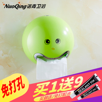Creative toilet toilet toilet toilet sanitary paper box Non-punch suction cup toilet paper box towel box holder roll paper tube