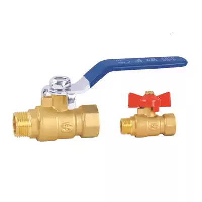 Su Ming 216 enlarged inner and outer wire ball valve long handle butterfly handle brass ball valve DN08 DN10 DN15 4 points
