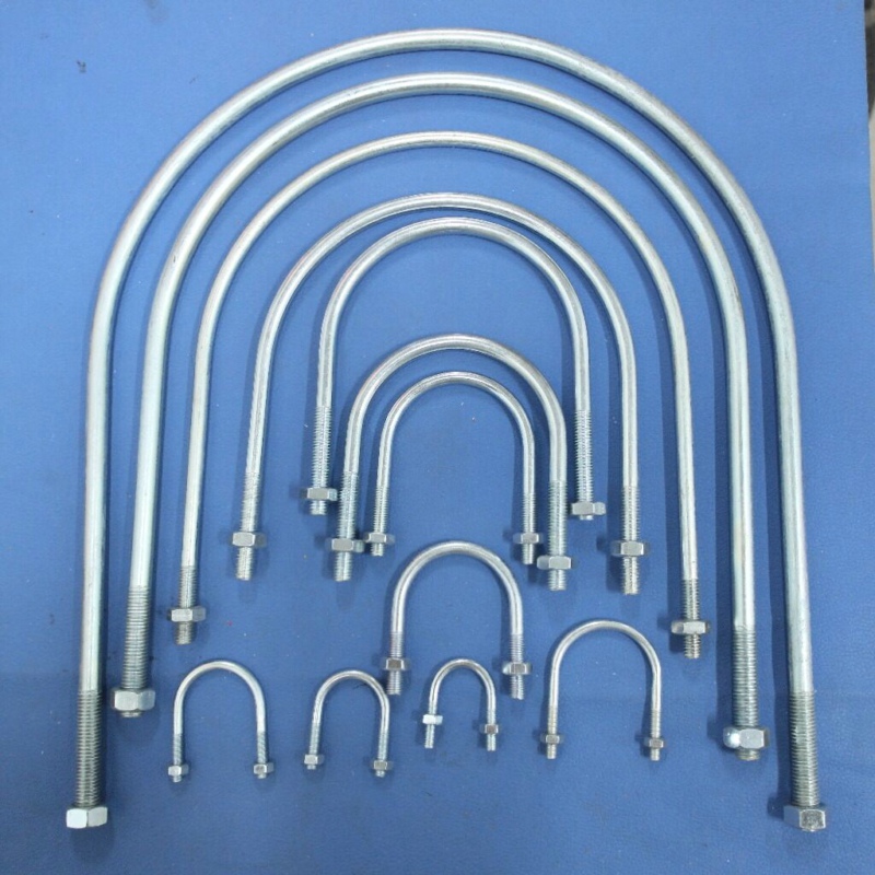 U type pipe clamp U type tube card U type hoop U type buckle galvanized U type card national standard 15 to 300