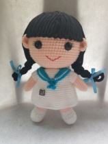 Custom graduation doll to send best friend boyfriend and girlfriend creative birthday gift Braided hair is not messy