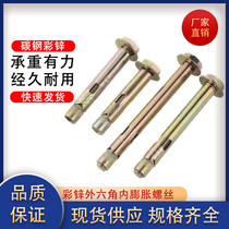 National standard built-in expansion bolt hexagonal flat head implosion inverted expansion screw M6M8M10M12M16