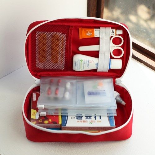New first aid kit medicine storage bag portable medicine bag travel outdoor storage bag with handbag rescue bag