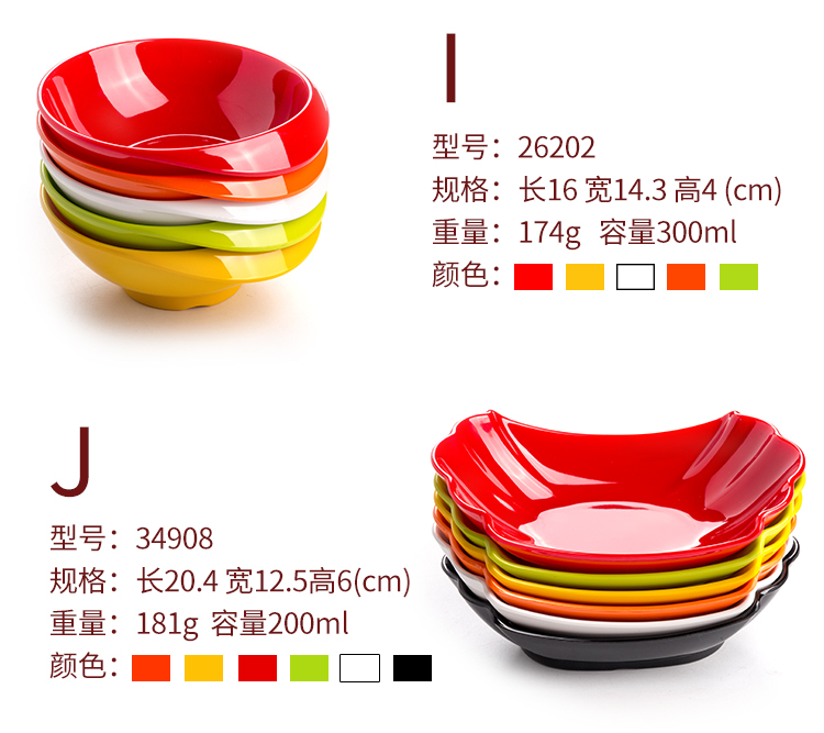 Melamine bộ đồ ăn màu tấm giả sứ sáng tạo món ăn lạnh nhà hàng nhà hàng món ăn nhựa vỡ món ăn thương mại - Đồ ăn tối dĩa trắng