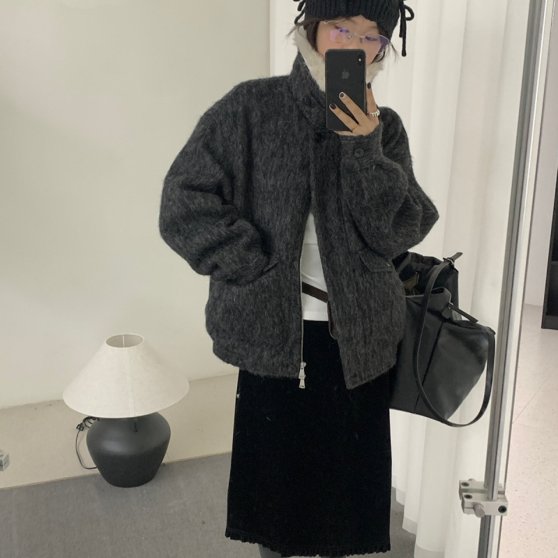 Soil-French Retro Loose-Fitting 90% Goose down 37g Warm down Jacket (with Detachable Faux Fur Collar) Soil-French Retro Loose-Fitting 90% Goose down 37g Warm down Jacket (with Detachable Faux Fur Collar)