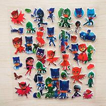  Cartoon adhesive paper pajamas little hero childrens puzzle stickers Mobile phone stickers three-dimensional bubble stickers masked man