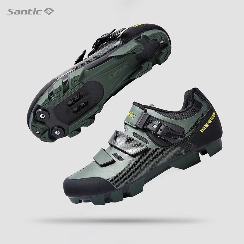 Santic Sendi Mountain Lock Shoes Nylon Sound Bicycle Mountain Mountain Mountain Car Men Casual Ride Shoes