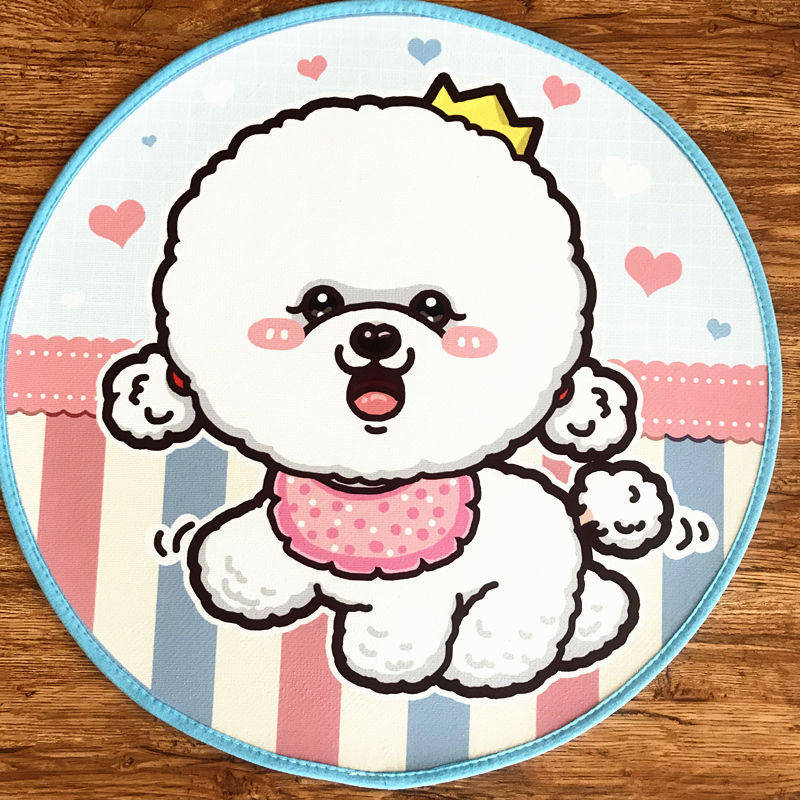 Pooch Mat Summer Usage Bucket Teddy Bib Bear Pet Ground Mat Small To Medium Kitty Round Sleeping With Padded Dining Mat