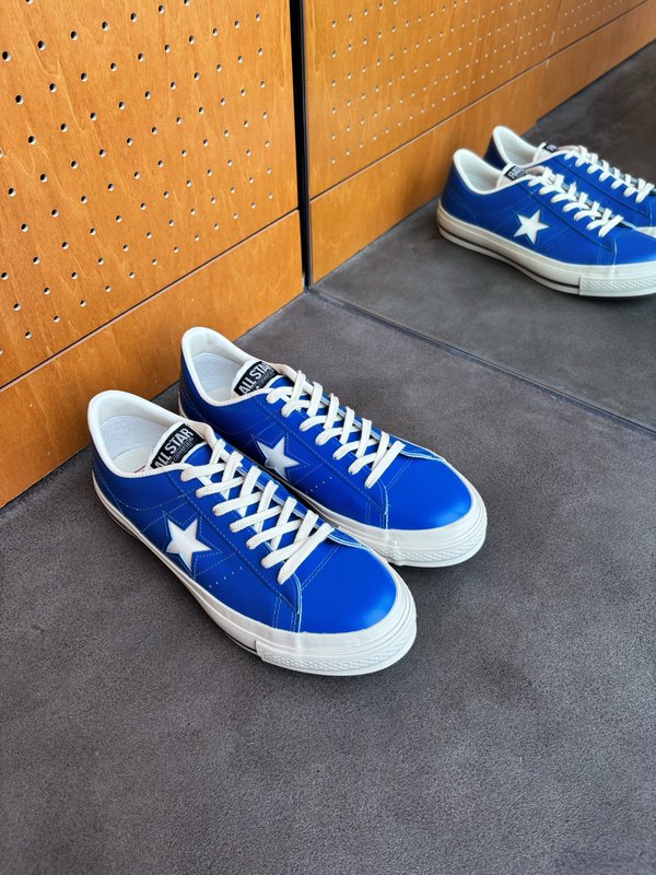 Japanese Converse Onestar J Kimura Takuya Japan-Made Limited Edition Leather Sneakers Blue Japanese Converse Onestar J Kimura Takuya Japan-Made Limited Edition Leather Sneakers Blue