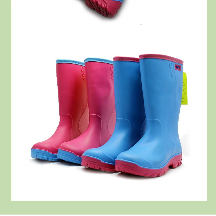 Thời trang nữ đi mưa mùa đông cộng với nhung ống ấm đôi giày mưa cộng với giày chống trượt dày đế giày nữ đế cao