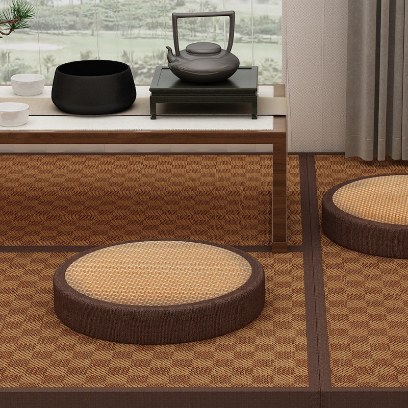 Bushel tatami cushion round wellness cushion summer rattan mat chair cushion for a meditation meditation meditation meditation cushion Zen seat