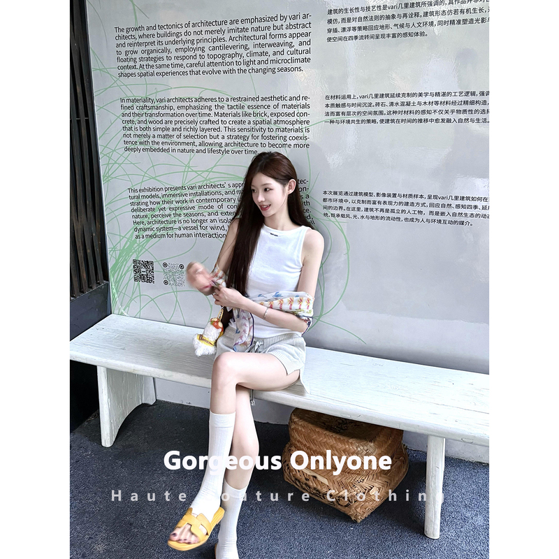 Gorgeous Onlyone Top-Tier Version~ White Sleeveless Tank Top for Women, Can Be Worn Alone or as an Inner Layer, Versatile Camisole Top Gorgeous Onlyone Top-Tier Version~ White Sleeveless Tank Top for Women, Can Be Worn Alone or as an Inner Layer, Versatile Camisole Top