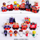 Super wooden train inertial sliding magnetic car six-pack boy splicing building block toy 345 years old