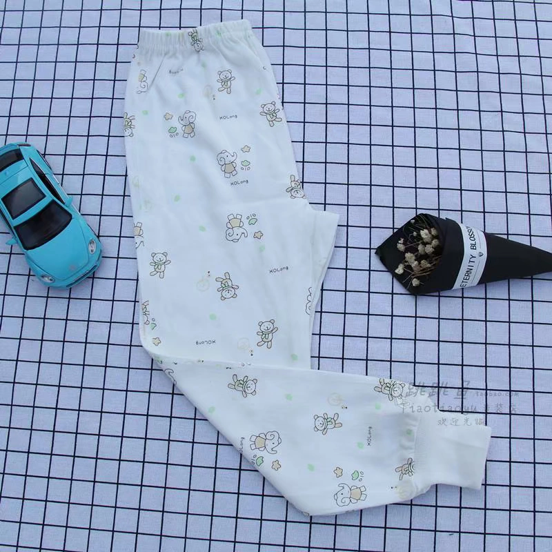 Trẻ em mùa xuân và mùa thu mô hình quần lót cotton nam và nữ bé lớn trẻ em đáy quần cotton phần quần mỏng bộ đồ liền thân hình thú trẻ em