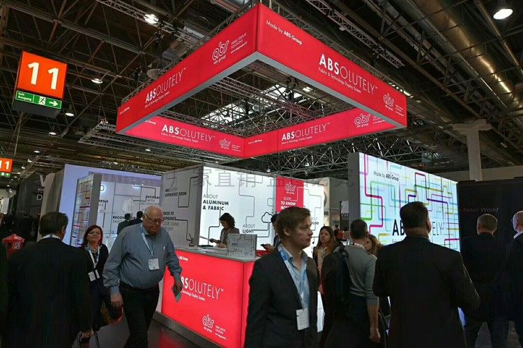 Suspended Ceiling Tetrahedron No frame LED light box Bab soft film light box Exhibition position hanging hanging back-shaped lamp