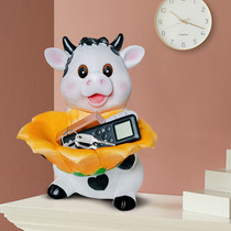 Bull Containing Swing Piece Creative Desktop Home Small Furnishing Hyun Key Shoe Cabinet Tea Table Home Decoration New Year Gift
