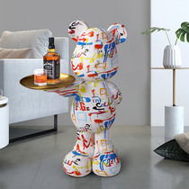 GRP light extravagant violent bear large floor swing piece home soft-mounted living-room TV cabinet sofa-side decorations