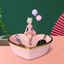 Rare Love Nordic Light Luxury Character Collection Box Creative Genguan Key Containing Swing Piece Living-room Tea Table Shoe Cabinet Decorations