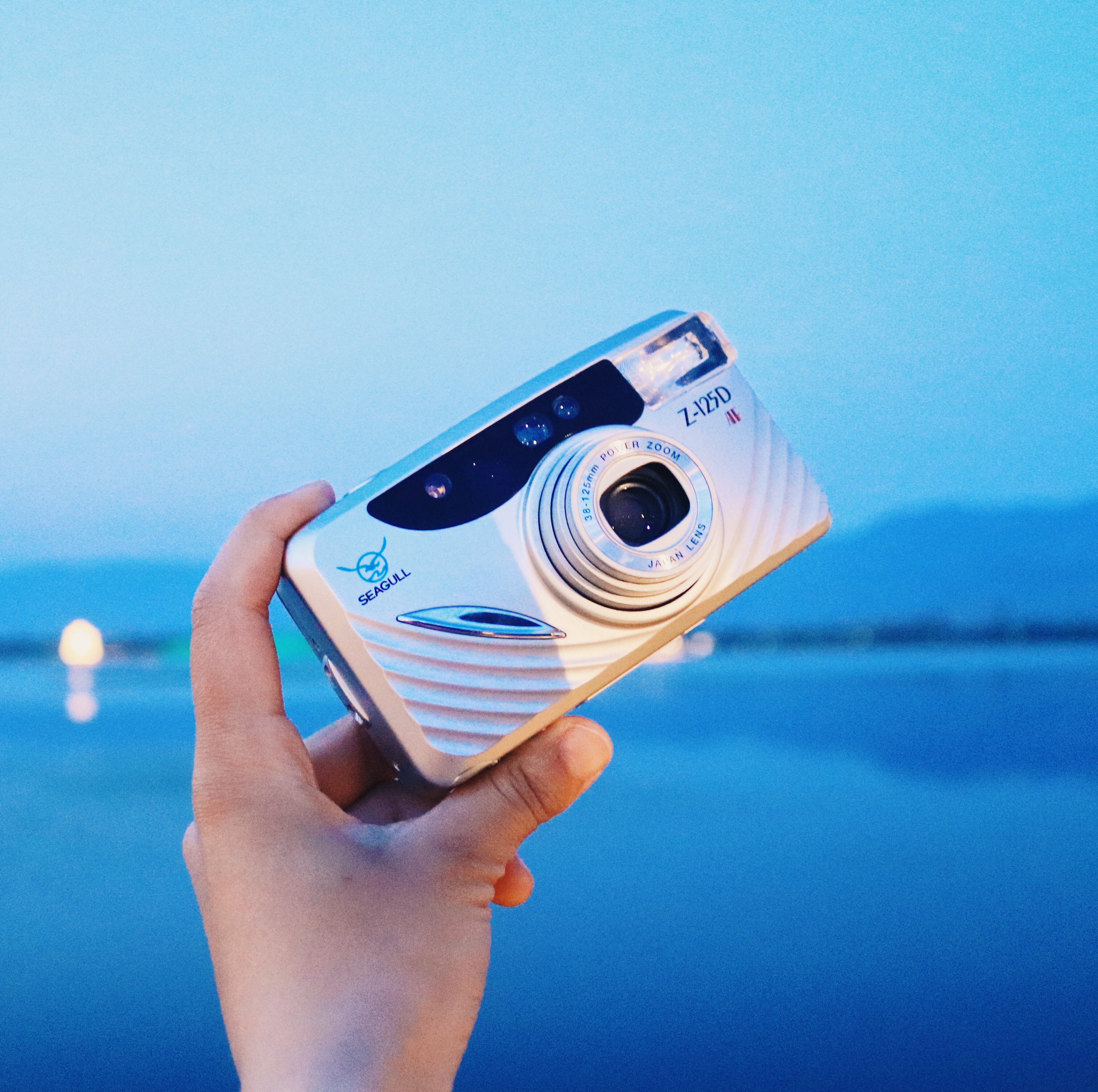 Professional photography Vintage full automatic flash Seagull point-and-shoot camera