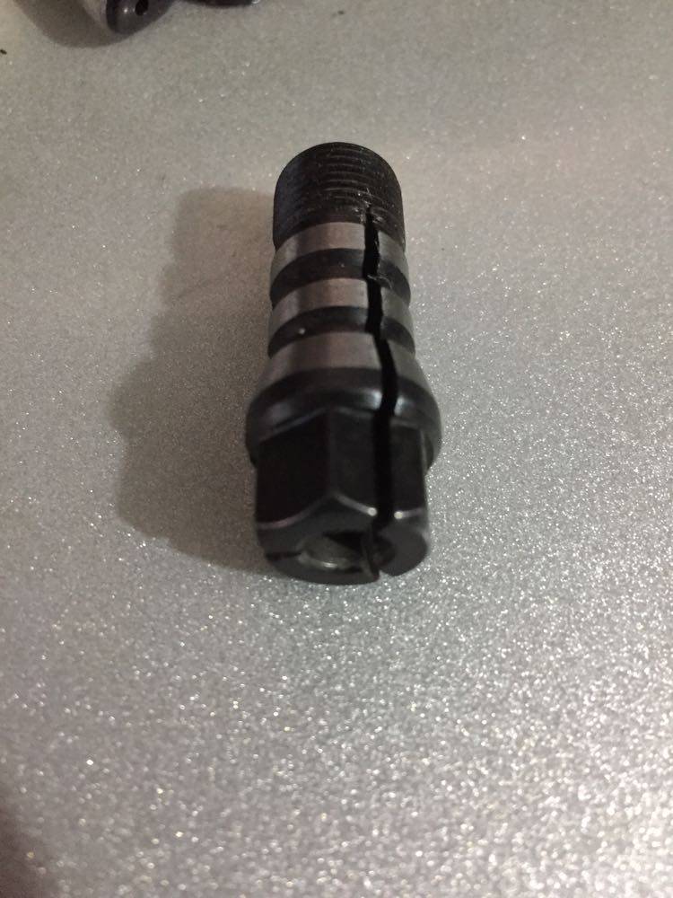 Electric grinding hairhead (6mm) boutique triple-claw collet thread