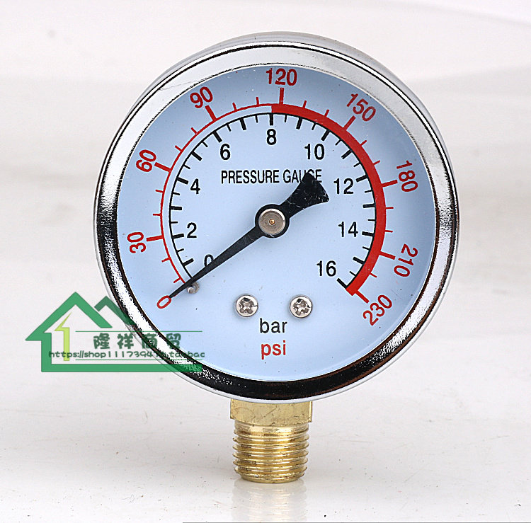 Small air compressor accessories Small air pump accessories horizontal pressure meter air pump accessories Pressure watches 2 2kw
