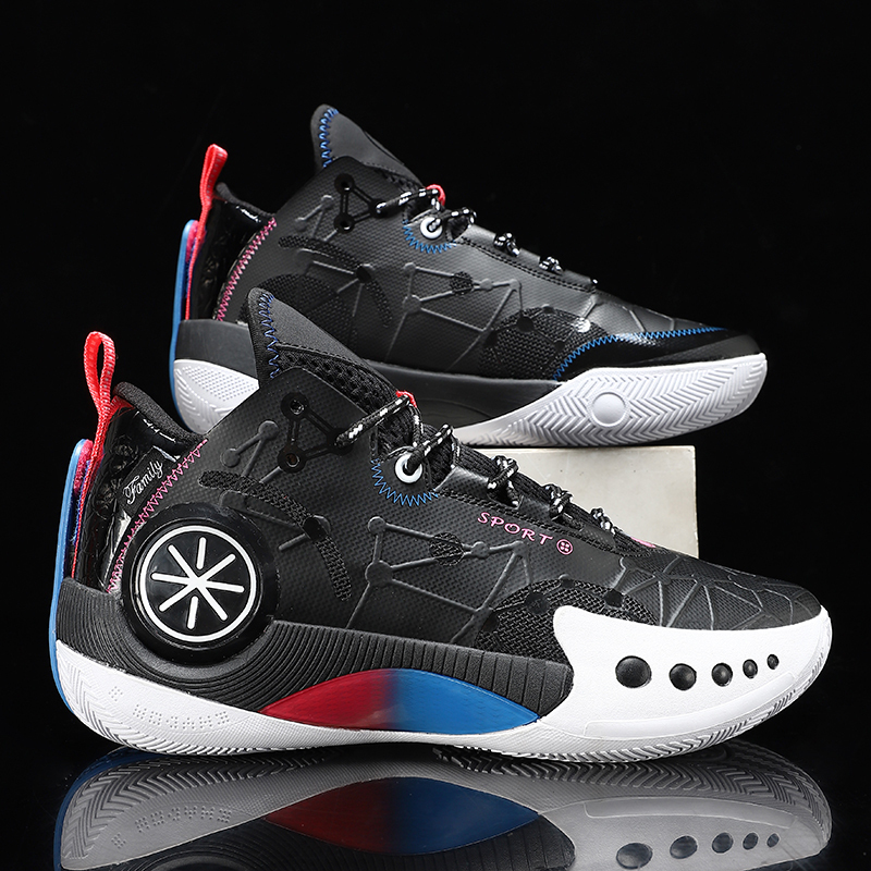 Sound Phantom 3Rd Generation Wade 5Th Generation Pump Low-Top Basketball Shoes Leather Surface for Men and Women Students Rebound Court Shoes Sports Shoes