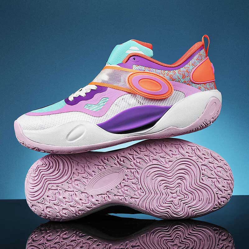 High-End Popular Model Water Splash 6 with Sound, On-Court Performance Basketball Shoes, 4Th Generation, for Men, Teenagers, Students, Sneakers, Sports Shoes, Women