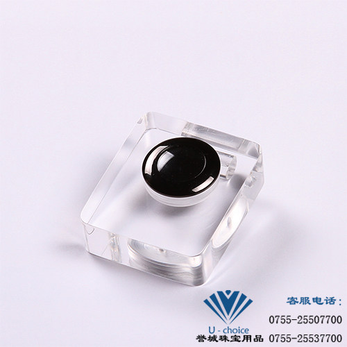 Acrylic bare diamond box Transparent crystal glass diamond box Jewelry box Ring box Jewelry props display storage box