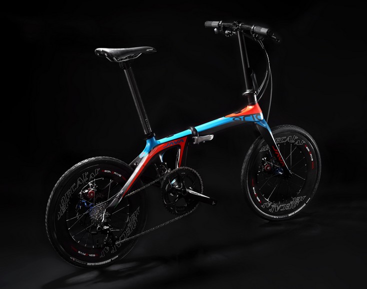 java carbon folding bike