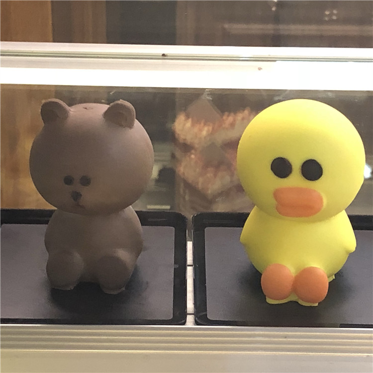 Gấu nâu Kenny Rabbit Sally Chicken Chocolate Ice Cream Pháp Mousse West Point Bánh trang trí Khuôn silicon - Tự làm khuôn nướng khuôn bánh silicon