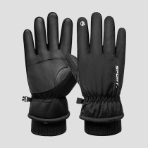 Gloves men riding winter plus velvet thickened cold-proof touch screen electric motorcycle outdoor ski gloves women