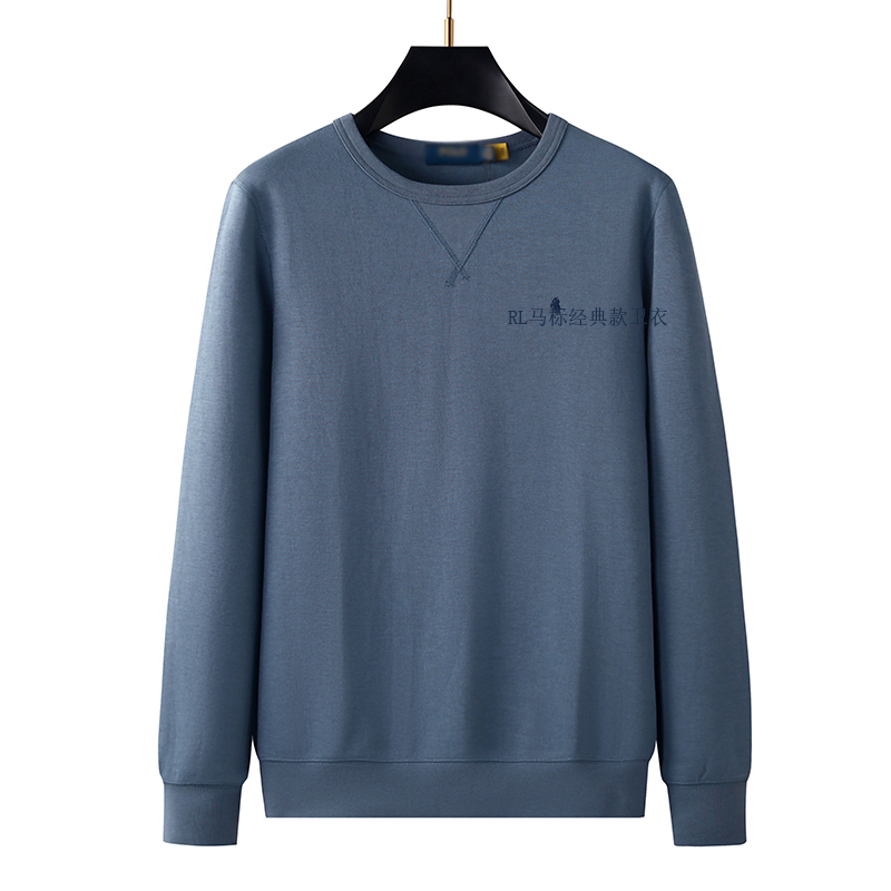 Authentic Ralph Lauren Men's Classic High-End Sweatshirt with Small Logo, Thin Crew Neck Pullover, Non-Iron, Loose Fit Authentic Ralph Lauren Men's Classic High-End Sweatshirt with Small Logo, Thin Crew Neck Pullover, Non-Iron, Loose Fit