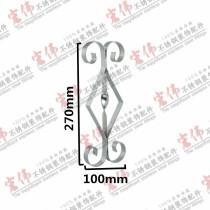 Stainless steel decorative accessories Wall anti-theft net accessories short side Flower flat steel Flower 201 304 material