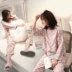 Đồ ngủ mùa xuân và mùa thu của phụ nữ tay áo dài lỏng lẻo phần sinh viên dịch vụ nhà giản dị ren ngọt ngào kích thước lớn phù hợp với phụ nữ mùa hè đồ ngủ thu đông cho nữ Giống cái
