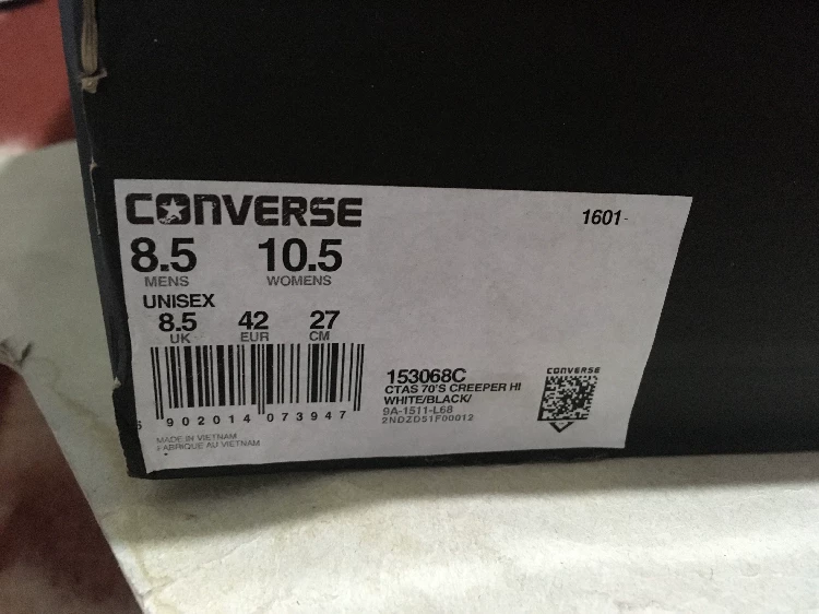 Кеды Converse из кожаного материала ограниченная серия Samsung стандарт CTAS 1970s Creeper 153068c tiger flutter