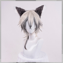 Meow house shop Tomorrow ark cos costume Silver gray elite first-order C costume prop wig cosply wig male