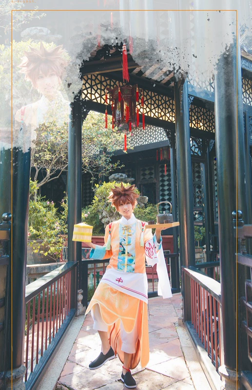 屋 小铺 Quần áo cosplay 沢 纲 吉 ply cosply quần áo nam - Cosplay