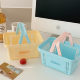 Korean Ins-Free Cream Handheld Storage Basket Desktop Decoration Storage Basket Student Dormitory Basket Basket