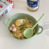 Керамическая милая японская высококачественная ложка для домашнего использования