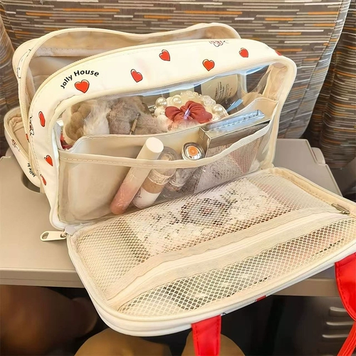 Милая вместительная и большая косметичка, чемодан для выхода на улицу, сумка-органайзер для путешествий