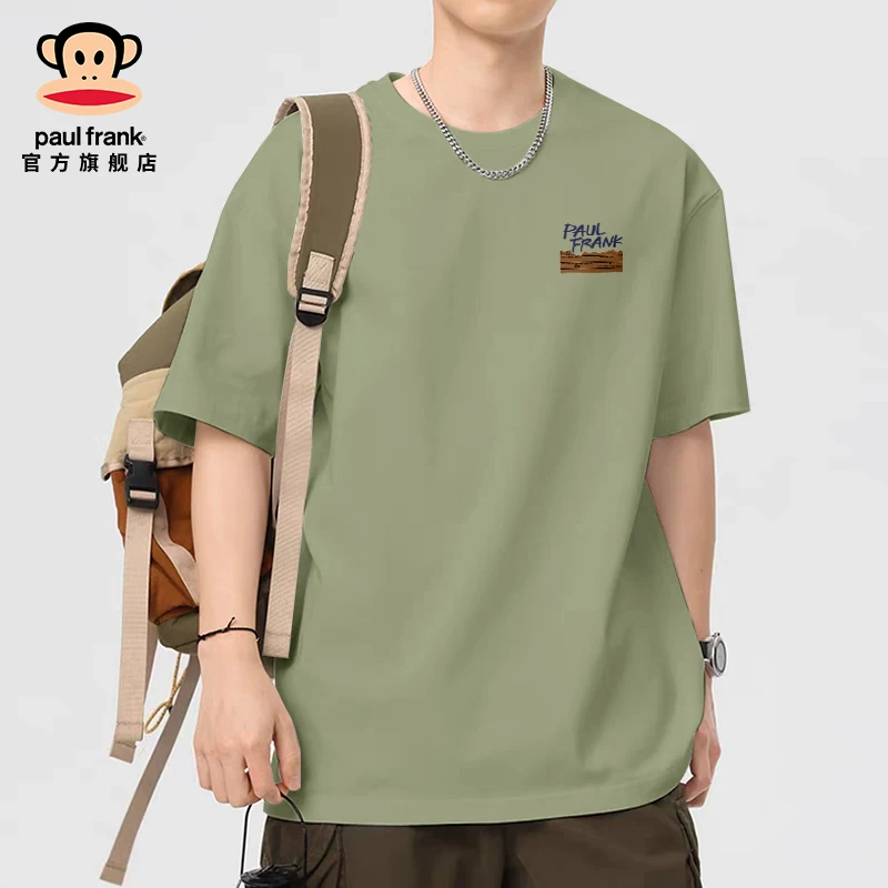 Поль Фрек/ Летняя хлопковая футболка с короткими рукавами, oversize