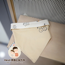 Direct mail moimoln Korea Xiaoyun counter 2019 new beige caterpillar with small bib on both sides