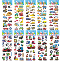 Engineering car stickers Transportation Tiger cartoon car Stickers Children Stickers Thomas Children stickers
