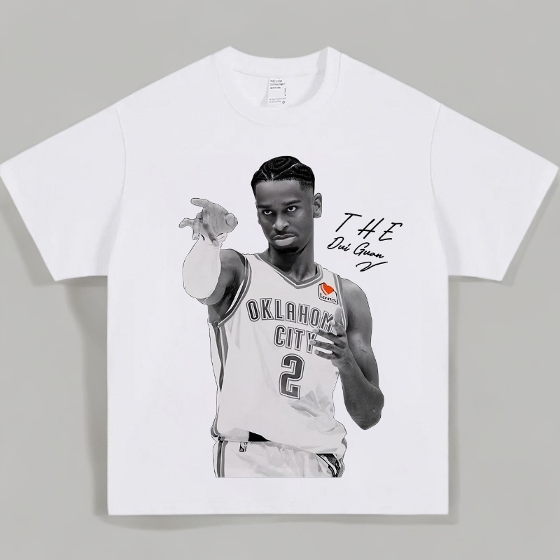 American Star Alexander Player Pure Cotton Short-Sleeved T-Shirt Casual Top for Men with Direct Spray Print American Star Alexander Player Pure Cotton Short-Sleeved T-Shirt Casual Top for Men with Direct Spray Print