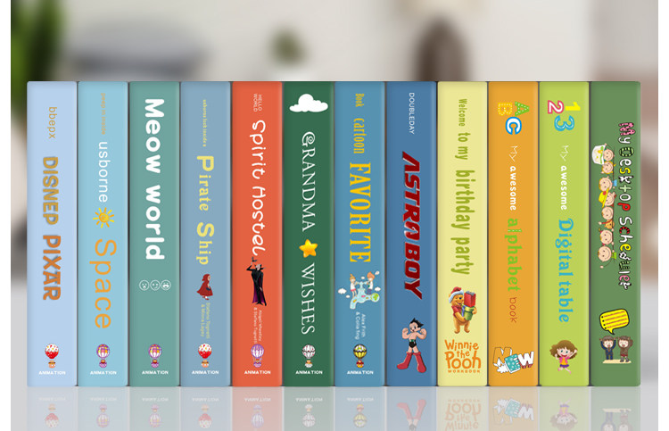 Decorative Fake Book Emulation Book Children's House Cartoon Shop Window Model Furnishing Props Swing Piece Kindergarten Bookcase Creativity